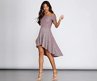Total Twirl Glitter Skater Dress