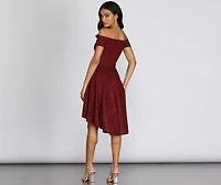 Total Twirl Glitter Skater Dress