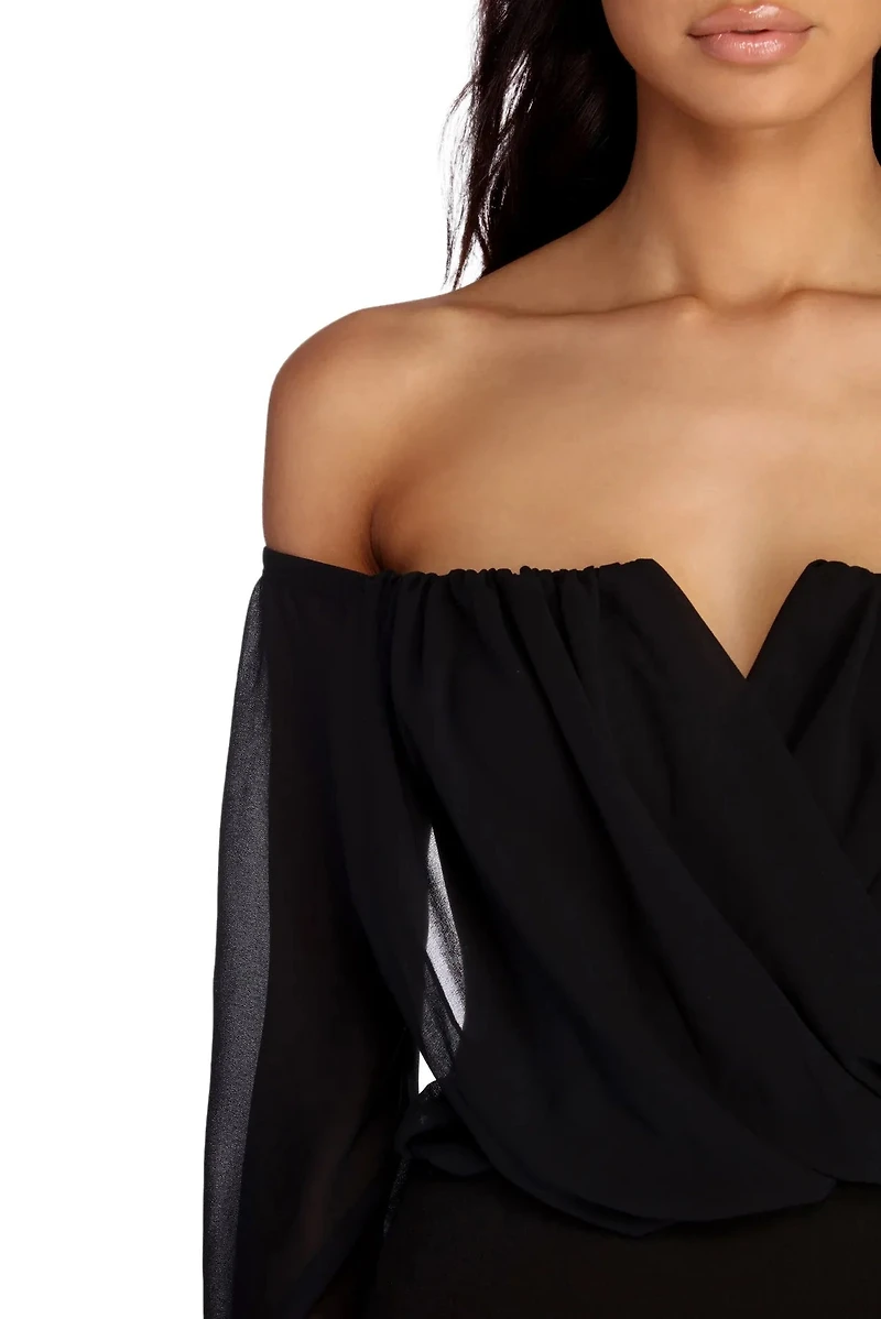Shook Chiffon Dress