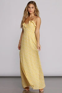 Daisy Darling Ruffled Maxi Dress