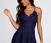 Glide By Lace Skater Dress