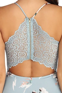 Floral Lace High Low Dress