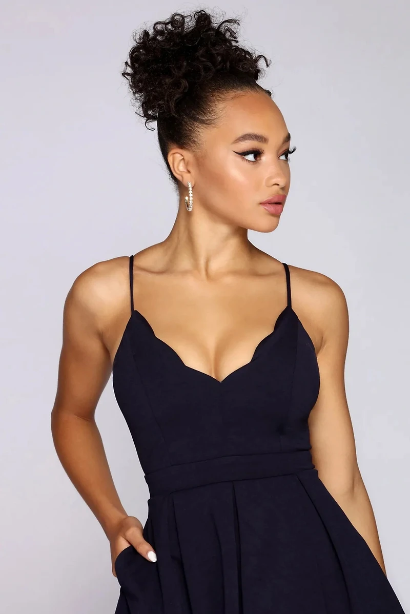 Social Butterfly Ponte Skater Dress