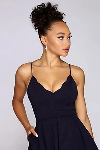 Social Butterfly Ponte Skater Dress