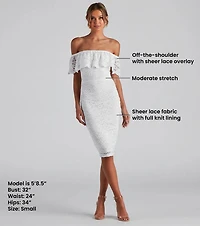 Stunner Lace Midi Dress