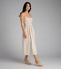 Effortless Days A-Line Midi Tube Dress
