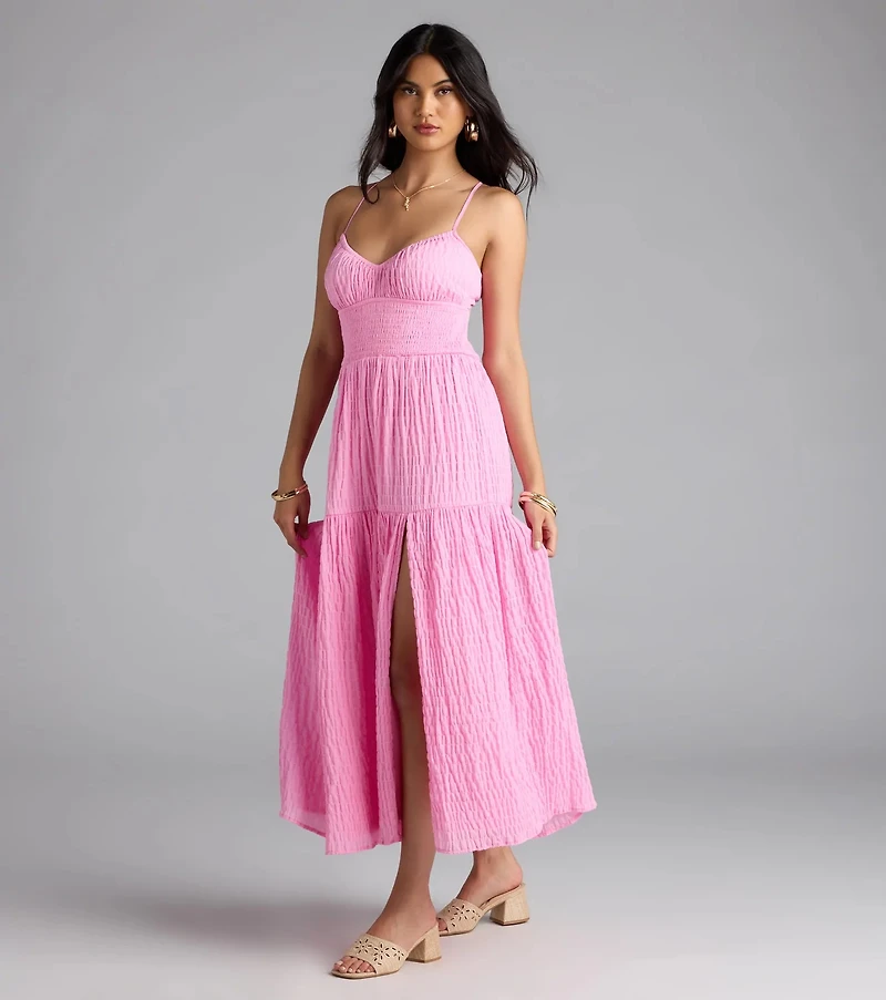 Breezy Fave High Slit Maxi Dress