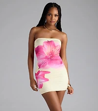 Gorgeous Vibe Floral Bodycon Mini Dress