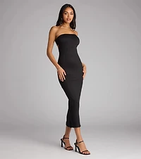 That Girl Energy Cutout Tube Midi Dress