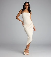 So Loved Tube Bodycon Midi Dress