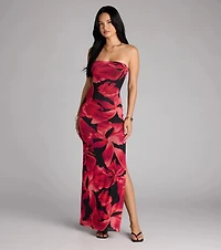 Own The Moment Tube Floral Maxi Dress