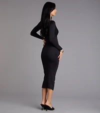 the Moment Bodycon Midi Dress