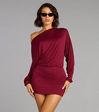 Behind The Scenes Long Sleeve Mini Dress