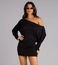 All Yours Off-Shoulder Mini Dress