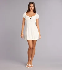 Daytime Darling Eyelet Mini Dress