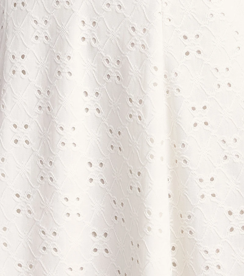 Daytime Darling Eyelet Mini Dress