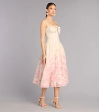 Daydream Bloom Floral Print Midi Dress