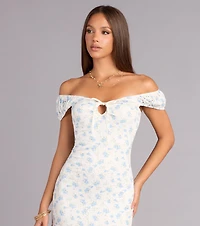 All The Compliments Floral Mini Dress