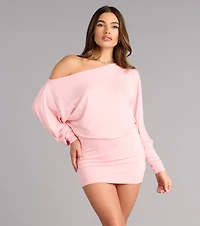All Yours Off-Shoulder Mini Dress