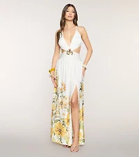 Getaway Ready Floral Print Maxi Dress