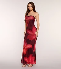 Center Of Attention Floral Maxi Dress
