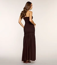 Brown Sugar Breeze Cutout Maxi Dress
