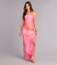 Island Heat Mesh Maxi Dress