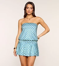 Caught Daydreaming Polka Dot Mini Dress