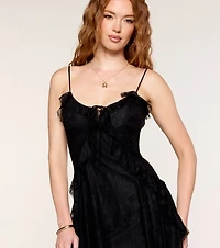 Flirty Romance Lace A-Line Mini Dress
