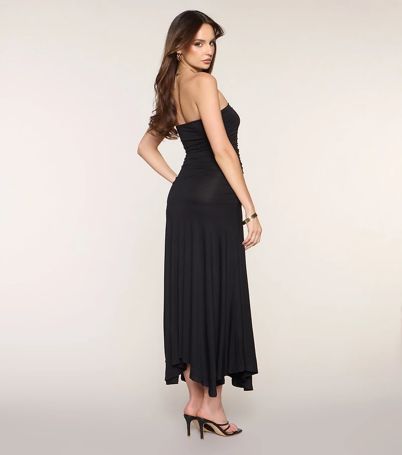 Late Dinner Plans Tube Maxi Dress