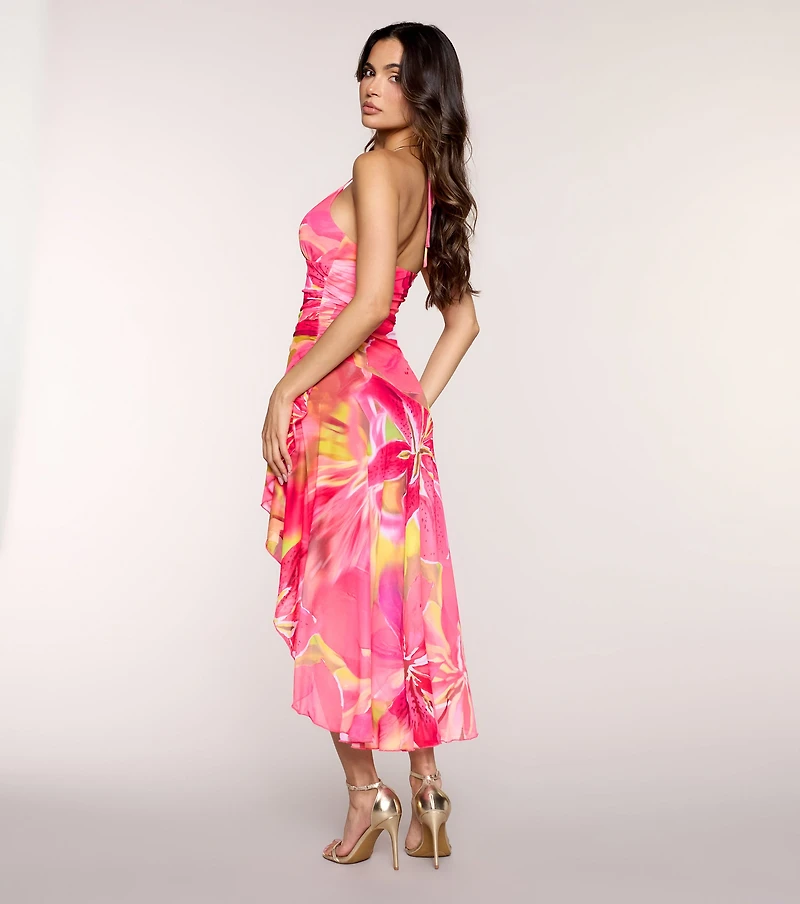 Paradise Floral Midi Dress