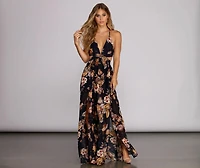 Tea Garden Floral Maxi Dress