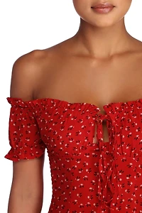 Get Sprung On Florals Mini Dress