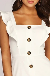 What's Cooking Ruffle Mini Dress