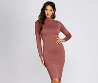 Bring Knit On Midi Dress