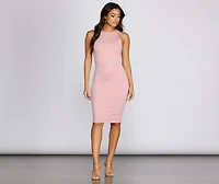 Charming And Chic Midi Dress