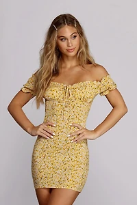 Get Sprung On Florals Mini Dress