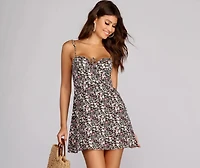 Floral Chic Mini Dress