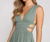 Lovely Linen Sleeveless Skater Dress
