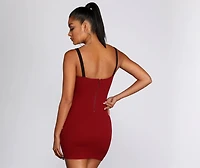 Modernist Mini Crepe Tank Dress