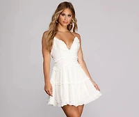 Ruffle Ride Skater Dress