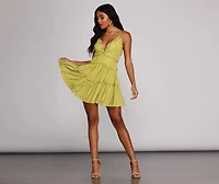 Ruffle Ride Skater Dress