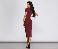 Casual Vibes Knit Midi Dress