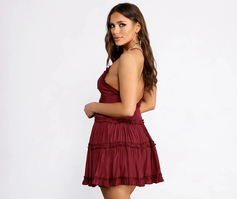 Ruffle Ride Skater Dress