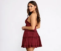 Ruffle Ride Skater Dress