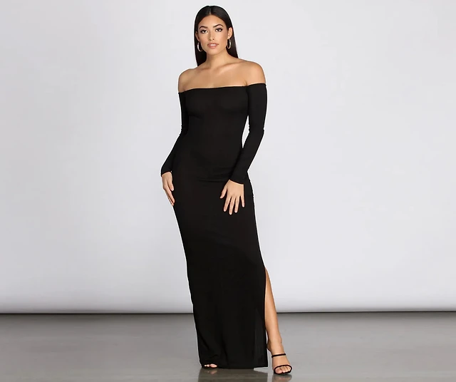 off the shoulder velvet a line dress A-Line Off Shoulder Tulle Velvet Black Long Prom Dress, Black Evening Dress