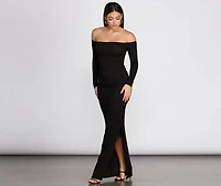 Knits An Essential Off Shoulder Maxi Dress