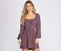 Simply Chic A-Line Smocked Dress