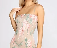 Floral Bliss Smocked Mini Dress