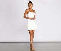 Main Girl Ruffled Mini Dress